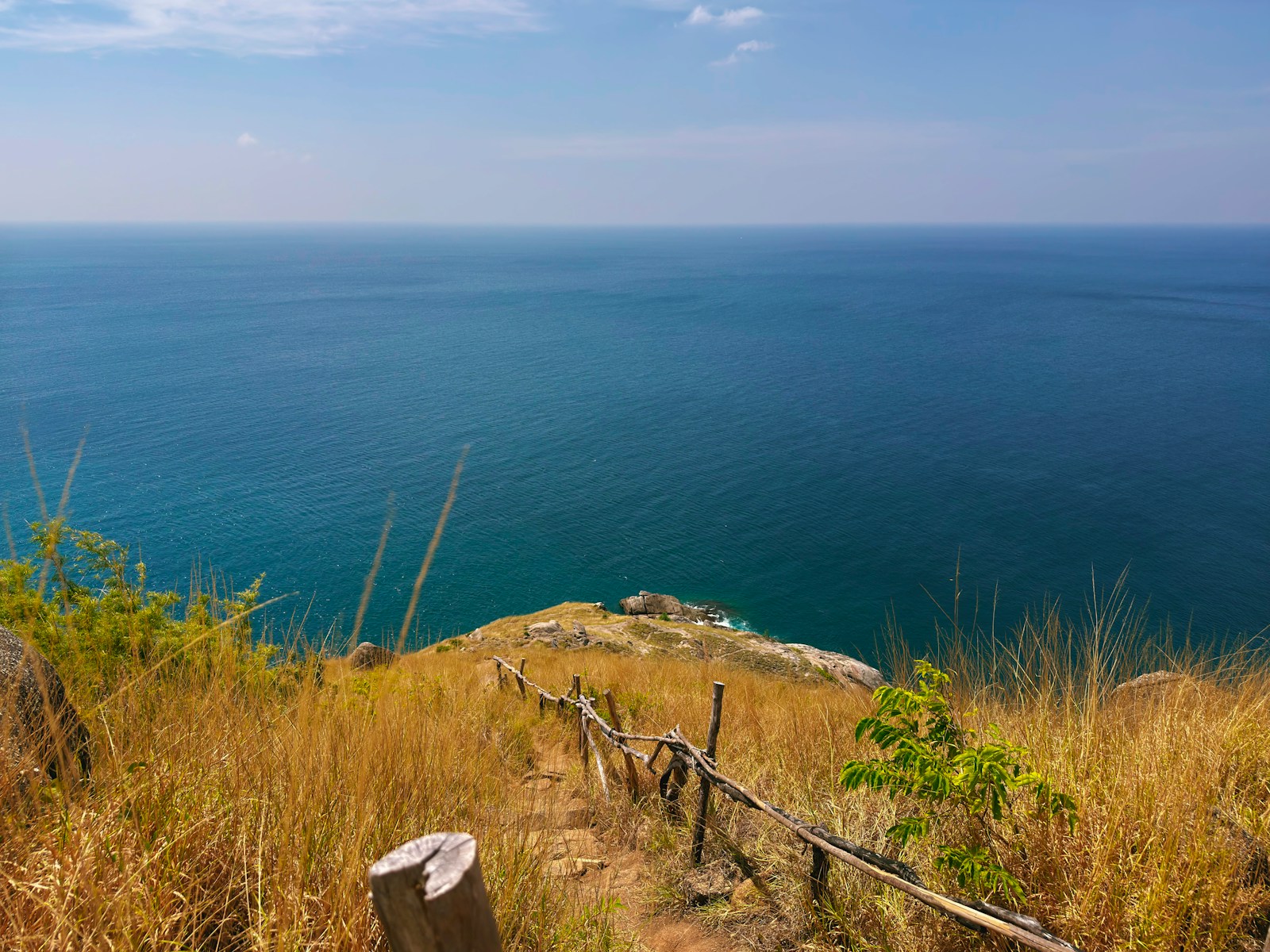 Panoramic view of Thailand's Andaman Sea coastline and islands